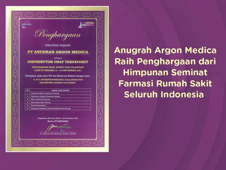 AAM Raih Penghargaan dari Himpunan Seminar Farmasi Rumah Sakit Seluruh Indonesia